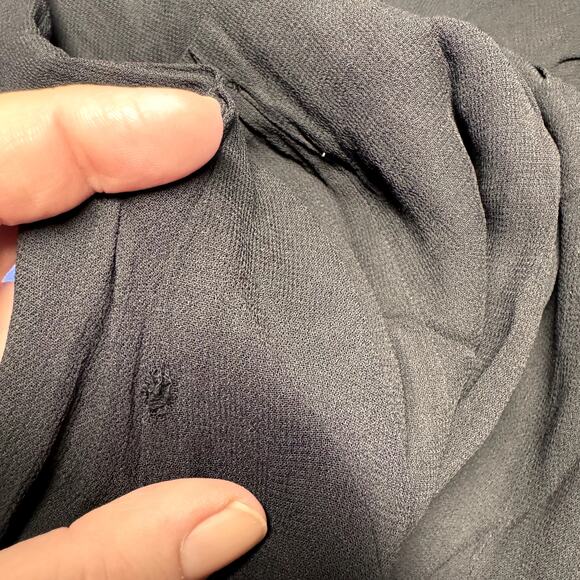 Reformation Sylvania Jumpsuit Black Flare Leg Open Back Ankle Boho Party Size 0 - Picture 12 of 16